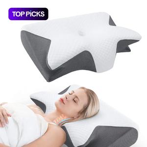 Memory Foam Neck Pillow, 1 Count Soft Comfortable Neck Support Pillow, Halloween Decor Neck Rest Cushion for Sleeping, Sleeping Pillow, Soft Neck Pillow