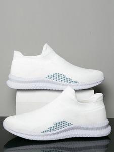 Men's Casual Breathable Mesh Slip on Sneakers, Lightweight Comfortable Sports Running Shoes, All-match Minimalist Sports Shoes for Daily Wear