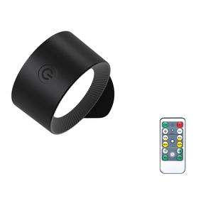 LED Wall Mounted Light with Remote Control, Rechargeable Battery Powered Wall Sconce, 3 Color Temperatures & Dimmable Magnetic 360° Rotation Cordless Light, LED Lights, Bedroom Decor, Lamp, Modern, Energy Efficient, Decorative Wall Light