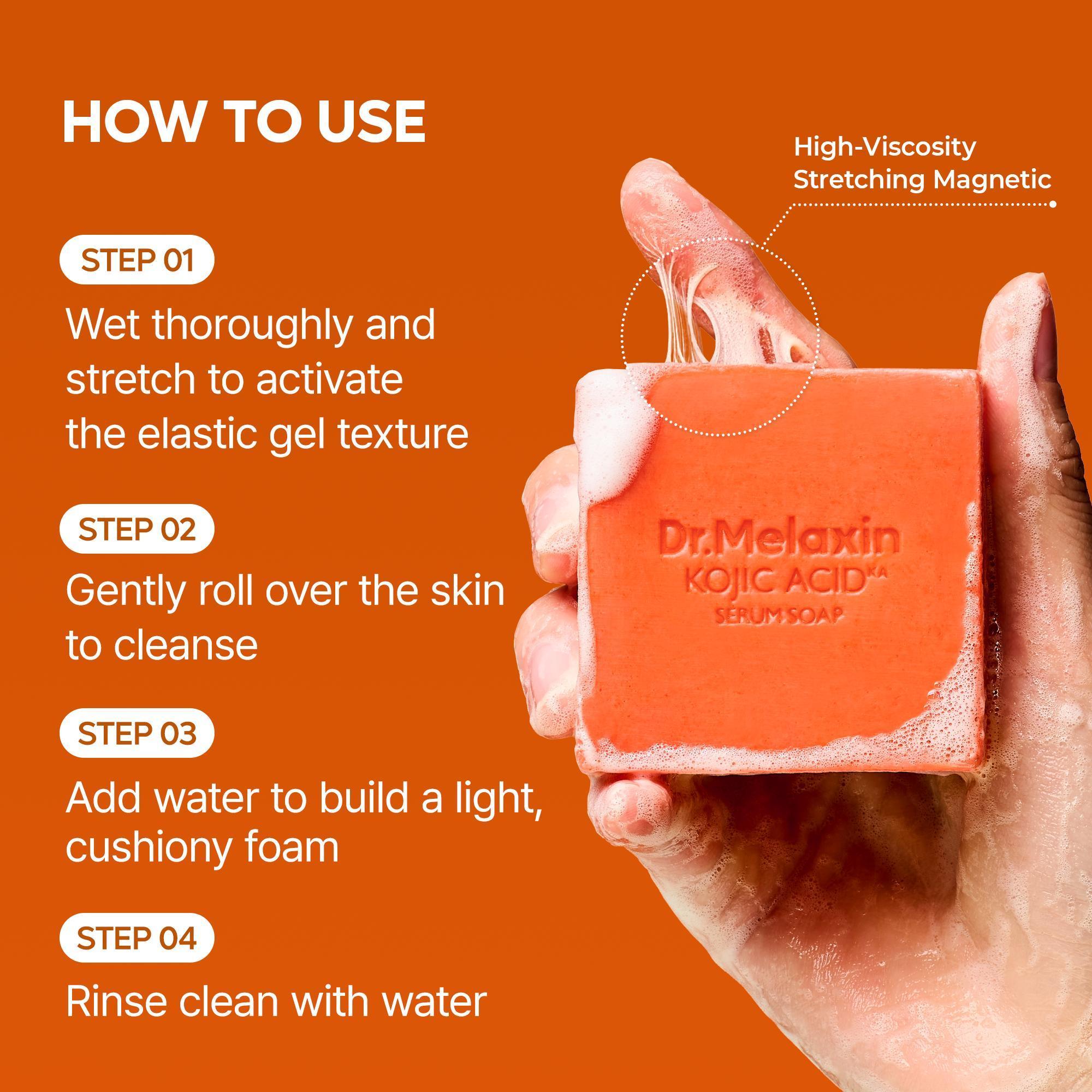 [Dr.Melaxin Official] Complete Brightening Routine | Peel Shot Serum, TX Body Peeling Shot, Kojic Acid Turmeric Capsule Body Cream & Kojic Acid Turmeric Serum Soap 4-Piece Set
