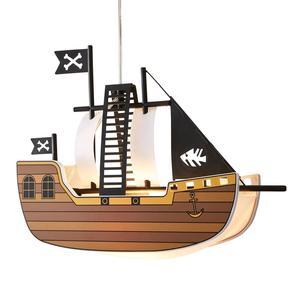 Glow Pirate Ship Ceiling Pendant Light Kids Nautical Theme Bedroom and Playroom Lighting Fantasy Adventure Lamp Ideal Halloween and New Year Gift and Festive Room Decor for Boys and Girls