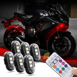 Wireless Remote Control LED Indicator Light, Rechargeable Waterproof LED Decorative Light, Universal Strobe Light For Car, Motorcycle, Boat, Truck Decor