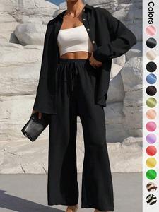 Women's Casual Sporty Shirt and Pants Set, Loose-Fit Zebra Stripe Two-Piece, Ideal for Home Relaxation and Vacation