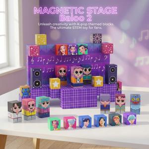 K-Pop Hunter Girl Team Magnetic Building Blocks, Magnetized Construction Set, Fun and Educational Toy for Kids, Perfect Gift Idea