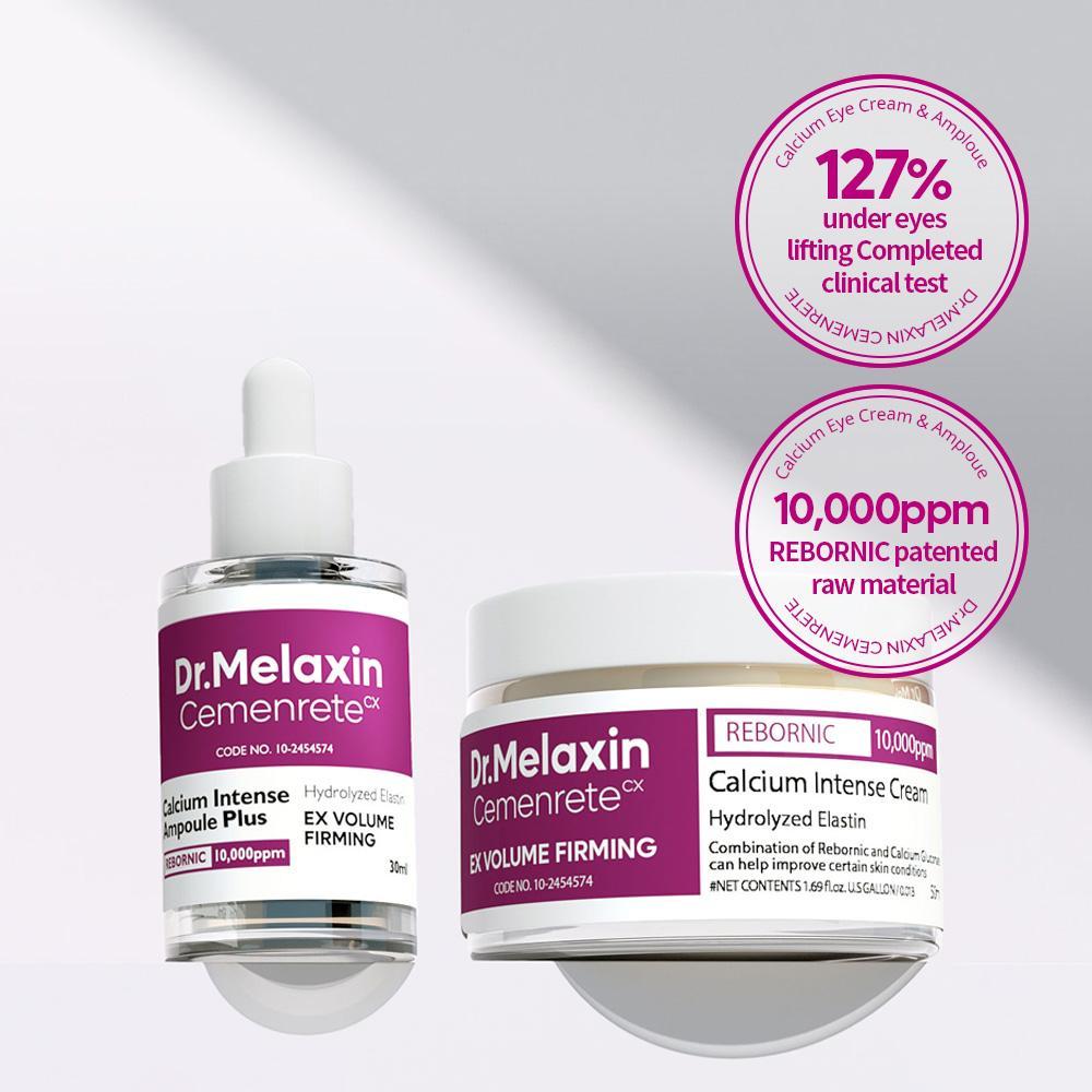 [Dr.Melaxin Official] Cemenrete Calcium Eye Duo Set | Under-eye Volume, Dark Circle & Firming Care | serum + Cream | Korean Skincare