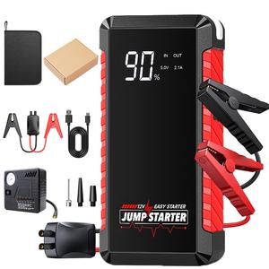 12V Portable Jump Starter, Car Battery Jump Starter Power Pack, USB Fast Charging Battery Booster, Built-in LED Light, Car Repair Tool