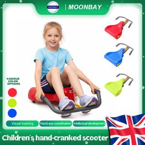 UK SELLER Our Best Sit-Skate Scooter ~ an Ingenious Innovation;Skate Scooter for Kids & Adults, Race and Roll, Zig and Zag, Twist and Turn Indoors and Out Without Batteries or Pedals (Red)
