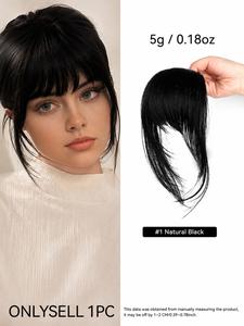 Women's Cartoon Face Framing Bangs Realistic Wig, Natural Fluffy Design, Suitable for Daily Use & Photography, Secure Claw Clip Attachment