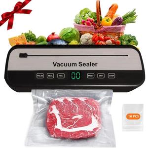 Vacuum Sealer Machine, 1 Count Household Vacuum Food Sealer with Vacuum Bag, Automatic Heat Sealable Kitchen Food Storage Sealer, Kitchen Appliances
