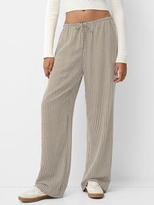 Women's Striped Print Pants, Casual Comfy Trousers for Summer, Women's Bottoms for Daily Wear