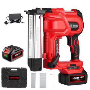 ONEVAN Electric Nail Gun Cordless Staple Gun - for DIY Projects of Upholstery, Home Improvement and Woodworking(Incl. 1 Batteries & Charger)      A carefully selected Christmas gift