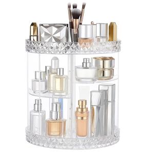 Makeup Cosmetic Storage Organiser 360 Degree Rotating Storage Box Shelf Bedroom Gifts