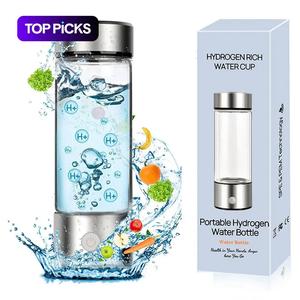 Hydrogen Water Bottle, 1 Piece Hydrogen Water Generator, Water Glass Cup Rich in Hydrogen, for Home School Outdoor Travel, Reusable Drinkware, Washable Mug, Unique Gift Ideas