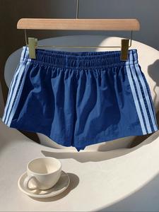 Deep Gym Shorts with Side Stripes, Breathable Quick-Dry Casual Running Gym Wear, Simple Versatile Design for Men & Women