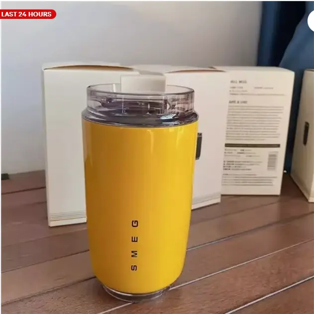 240ml Smeg Coffee Mug Stainless Steel Travel Water Bottle Insulated Cup 8 Colors Drinkware Tumblers Flasks Stylish Portable Bottled Resistance Beverage