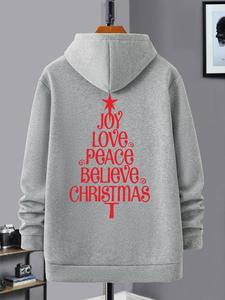 Unisex Letter Print Drawstring Pocket Hoodie, Casual Regular Fit Long Sleeve Hooded Sweatshirt for Fall & Winter, Men's Top for Daily Wear