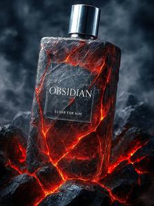 Obsidian Elixir Perfume For Men - Long Lasting Perfume for Men With Money Back Guarantee Note : Image for aesthetic purpose only. Bottle does not contain any flammable substance