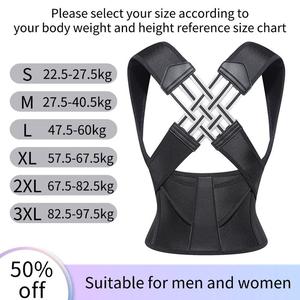 High Elastic Vest Black -Please refer to the size chart to select the size Waist Trainer Corset Waist Girdle Posture Strap