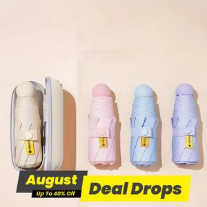 Portable Pocket Umbrella, 1 Count Lightweight Folding Umbrella, Dual-use Travel Umbrella for Sun & Rain, Ideal Travel Companion for Daily Use, Lightweight Foldable Umbrella