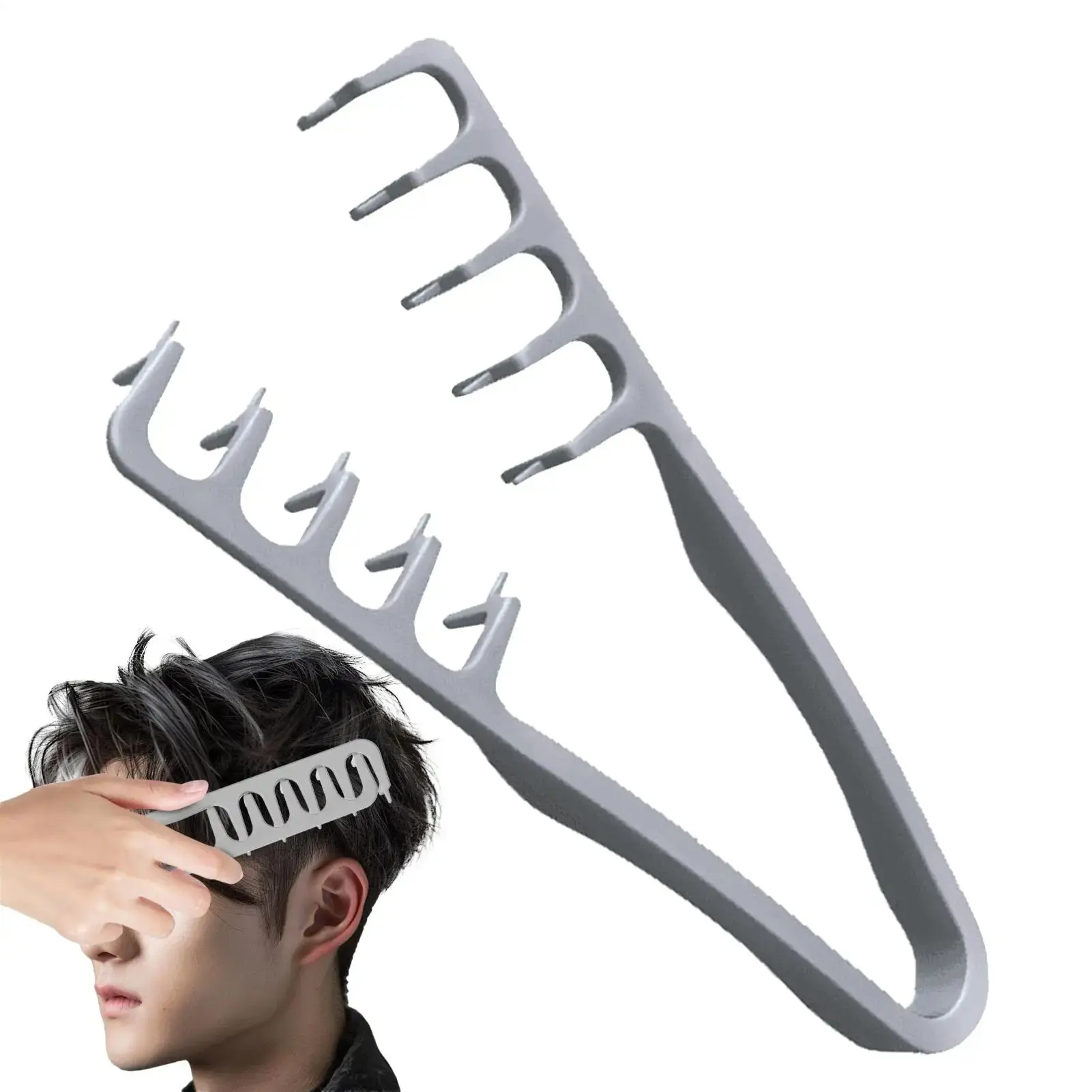Volumizing Wide-Tooth Hair Styling Comb for Men | Fluffy Texture Comb ...
