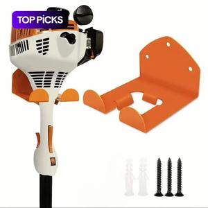 Garden Electric Tool Weed Trimmer Wall Mounted Lawn Mower Bracket, 1 Count Garage Storage Metal Storage Rack, Home Heavy Duty Organizer for Outdoor Garden Workshop Parts, Home Decor, Tool Kit, Yard Tool Rack, Cordless Tool Organizer