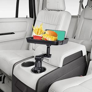 360° Rotatable Car Holder, Car Cup Holder, Multifunctional Car Cup Holder, Car Console Organizer, Small Table Stand for Beverage and Food, Vehicle, Automotive, for Car Backseat Organizer