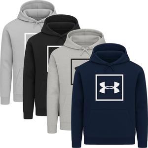 Under Armour Mens Hoodie UA Rival Fleece Lined Logo Hooded Pullover Jumper Top Menswear Gym Fitness