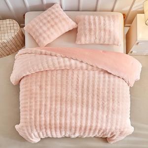 Cloud-Soft 3D Bubble Plush Bedding Set Luxury Faux Fur Duvet Cover Set | Warm Hotel Quality Fleece Fluffy Cozy Quilt Cover | UK Single Double King Super King