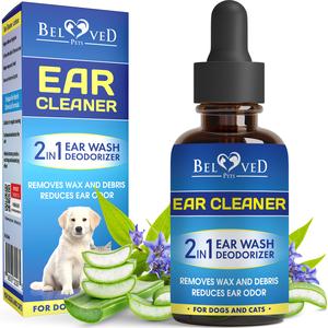 Cliny Ear Cleaner Drops for Dogs and Cats