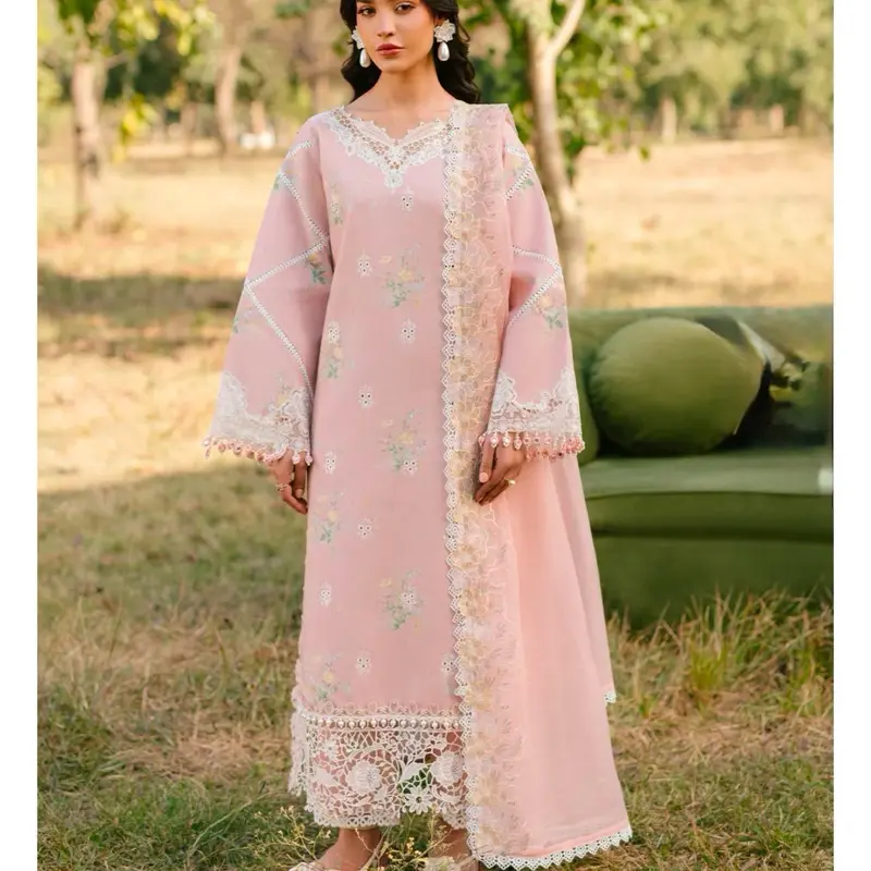 Parishay Festive Formal Collection Embroidered Summer Lawn Dress - Modestly Adjusted for Comfort
