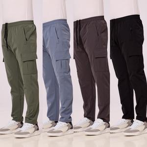 Clovu Mens Open Hem Nylon Premium Cargos Breathable Fabric Lightweight Functional Zip Pockets