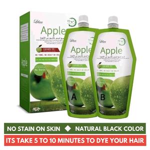 1000ml GILFO Apple Hair Dye Cream - High  • Quality, 100% Coverage, Long Lasting Fragrance  Scent Scented - Non Scalp Care for White Hair - Cream, Haircare Gentle Herbal bubble
