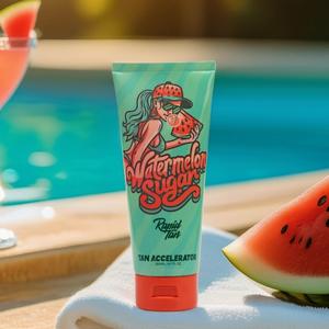 200ml watermelon sugar  Advanced Tanning Cream with Carrot Root & Seed Oil for Natural Golden Tan Body Care
