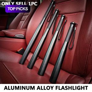 Baseball Bat Shape Flashlight, Aluminum Alloy, Three Lighting Modes, Non-Slip Handle, Anti-Loss Tail Strap, Long-Lasting Design, Handheld Flash Light