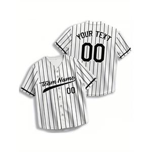 Free Customization of Name and Number Personalized V-neck Jersey Baseball Uniform