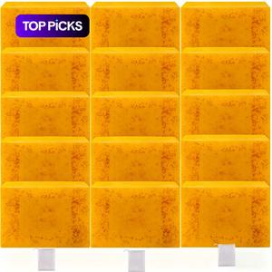 Comfort Lemon Turmeric & Kojic Acid Skincare Soap Bar Gift, 15pcs/set Summer Brightening Face & Body Wash, Moisturizing Body Care Soap Bar, Christmas Gift