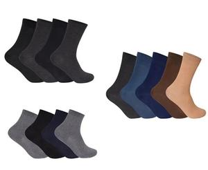 Findfashion Women's Cotton Rich Casual Wear Comfort Plain Socks For Ladies One Size Fits All Shoe Size UK 4-6.5/EU 36-42/US5.5-8.5