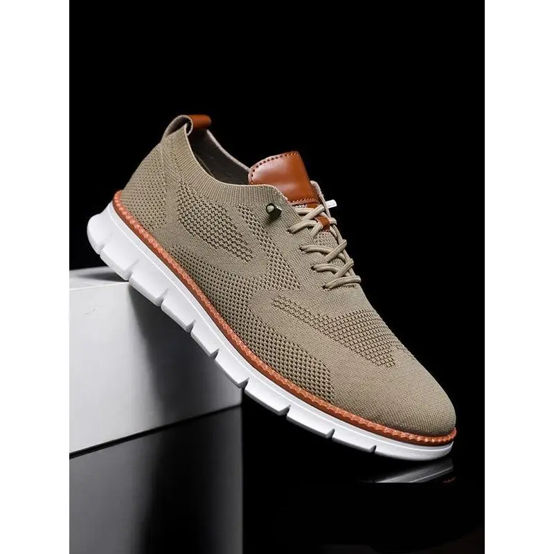 Men's Business Low Top Minimalist Sneakers for Summer, Casual Breathable Comfort Formal Shoes, Fashionable Lightweight Casual Shoes for Daily Footwear, Walking Shoes for Boy Fall, Driving Shoes,  Casual Shoes