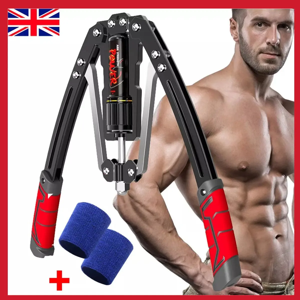 Twister Arm Exerciser – Adjustable 22-440lbs Hydraulic Power, Arm Exercise Equipment, Upper Body Strength Trainer, Chest & Shoulder Workout Machine, Resistance Adjustable Arm Trainer for Home & Gym, Muscle Building Gear, Best Gift for BF