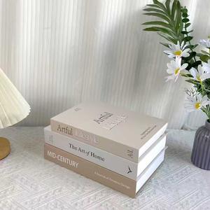 Modern Simplicity Coffee Table Decorative Books Set, Home Hotel Soft Decoration, Origami Handmade Fun Storage, Fresh Literary Style Desk Ornament, Home Office Decor