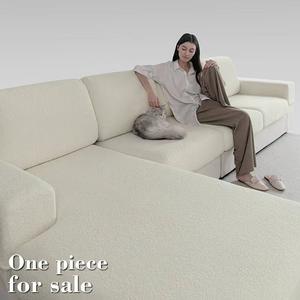 Solid Color Sofa Slipcover, 1 Count Non-slip Sofa Seat Cover, Soft Comfortable Sofa Protector for Home Living Room, Home Decor, Couch Slipcover
