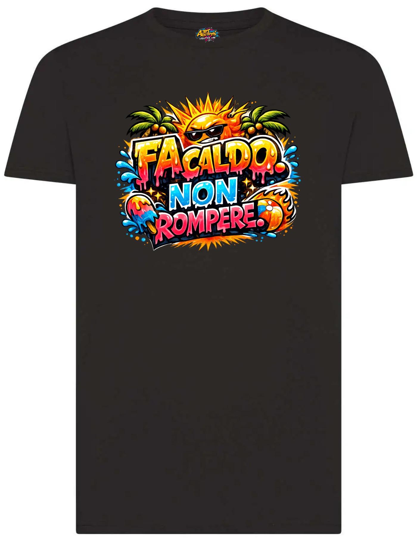 T-Shirt Unisex Estate Fa Caldo Non Rompere 100% Cotone Grafica Pop Estiva Bianco e Nero Taglie S-2XL Perfetta per Mare e Vacanze