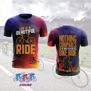 New Cycling Clothing Short Sleeve Jersey Sportswear T-Shirt 3D Print Free Custom Names and Numbers