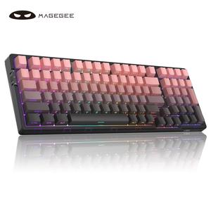 MageGee Wireless Keyboard, 96% Gasket Hot Swappable Mechanical Keyboard, 3-Connection Modes, RGB Backlit Gaming Keyboard for Win/MAC/PC, Cool Stuff and Gadgets, Mechanical Keyboards