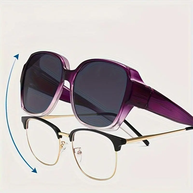 3pcs Combination Set Over Prescription Sun Shades for Driving, Cycling, and Fishing - Wrap Around Fit Over Fashion Glasses for Women Men