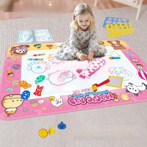 Cartoon Pattern Water Painting Mat, Water Doodle Mat, Creative DIY Painting Supplies, Reusable Water Painting Mat, DIY Painting Toy for Girls