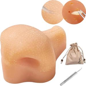 Pimple Poppper Stress Relief Toy with Tweezers, Silicone Zit Popping Sensory Fidget, Fun Anxiety Relief for All Ages