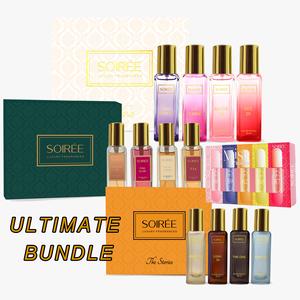 Soirée ULTIMATE BUNDLE- OG,THE STORIES , FLORA 4pcs x 20ml Edp Luxury Fragrance Gift Set + Soiree Luxury Mist Collection