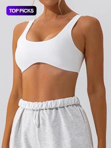 Women's Solid Wireless Sports Bra, Sporty Breathable Comfortable Bra, Ladies Sportswear for Indoor Outdoor Wear, Valentine's Day Gift for Girl Valentine's Day