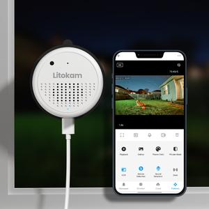 2K Litokam Window Camera, 5G&2.4GHz Indoor Cameras for Home Security with Al FULL Color Night Vision,Person/Motion/Sound Detection & Real Time Alerts,24/7 Recording with Micro SD(no included),Easy & Quick Install,high speed transmission,mini camera